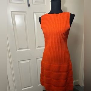 NWOT Skaist Taylor Orange Body-con Dress